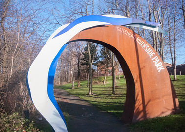 좋은 가격 현대 공원 훈장 옥외 금속 Corten 강철 아치 온라인으로
