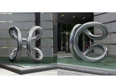 좋은 가격 도시 조경을 위한 큰 닦은 강선전도 스테인리스 입구 조각품 온라인으로